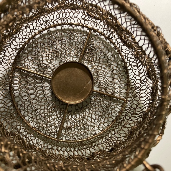 Mud Pie Small Brass Collapsible Lantern, Circle - Picture 4 of 6